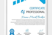 12+ Professional Certificate Templates – Free Word Format Download pertaining to Free Professional Award Certificate Template