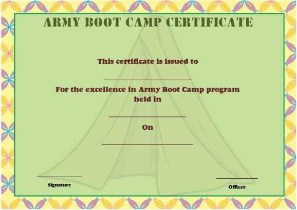 25+ Boot Camp Certificate Templates To Download And Use Within Boot throughout Simple Boot Camp Certificate Template