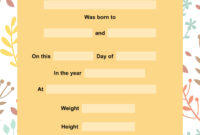 27 Birth Certificate Templates (Word, Ppt &amp;amp; Pdf) ᐅ Templatelab inside Fresh Birth Certificate Templates For Word