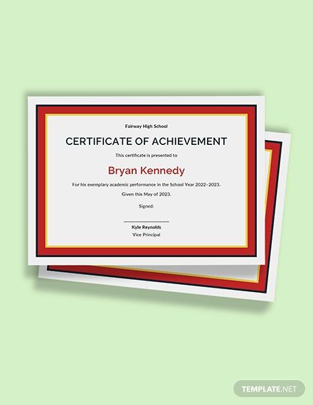 31+ Free Academic Certificate Templates [Customize &amp; Download regarding Simple Academic Achievement Certificate Templates
