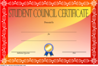 3Rd Student Council Certificate Template Free | Student For Student for Student Leadership Certificate Template Ideas