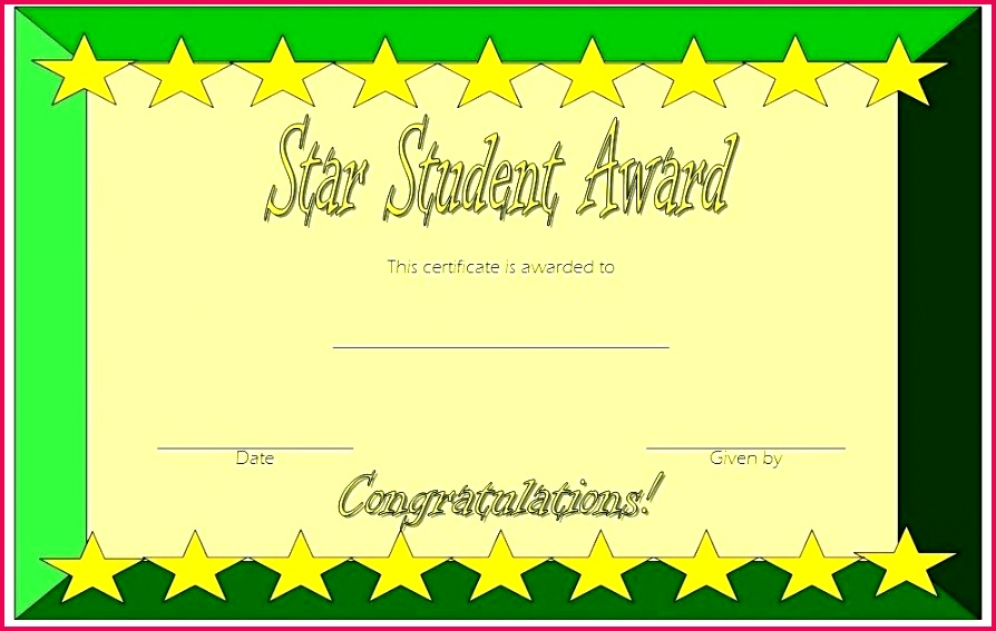 4 Student Of The Week Certificate Templates 94813 | Fabtemplatez throughout Fresh Student Of The Week Certificate Templates