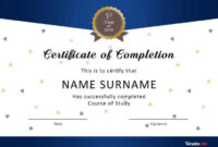 40 Fantastic Certificate Of Completion Templates [Word Within 5Th Grade inside Fascinating 5Th Grade Graduation Certificate Template