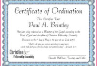 5 Free Certificate Of Ordination Templates 53577 | Fabtemplatez inside Free Free Ordination Certificate Template