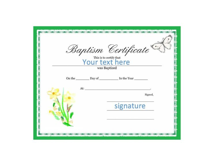 50 Free Baby Dedication Certificate Templates - Printable Templates pertaining to Fantastic Free Fillable Baby Dedication Certificate Download