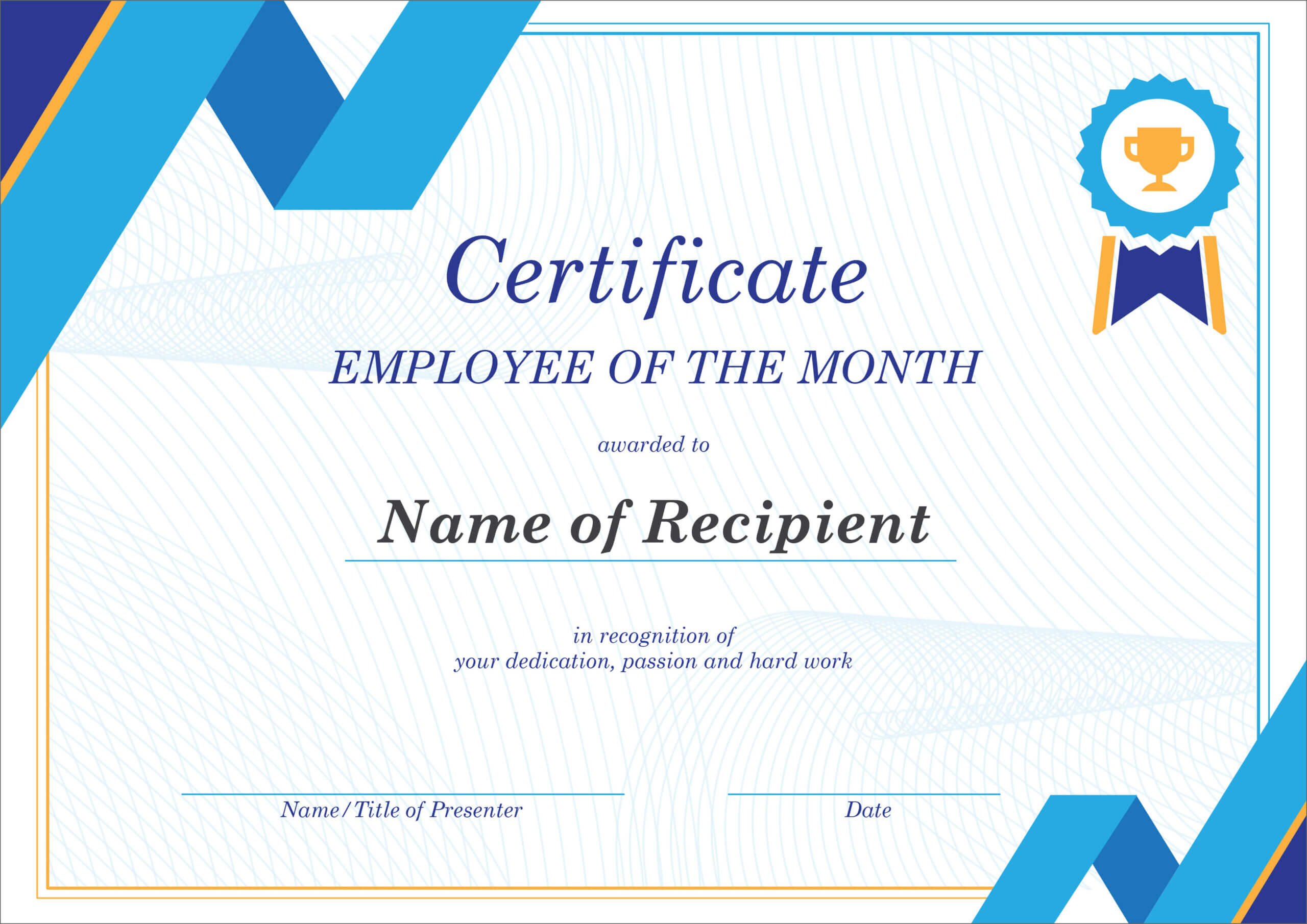 50 Free Creative Blank Certificate Templates In Psd For Employee with Fresh Free Printable Blank Award Certificate Templates