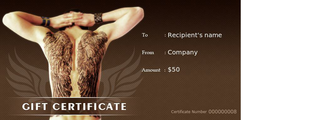 6 Tattoo Gift Certificate Templates | Free Sample Templates with regard to Awesome Tattoo Gift Certificate Template