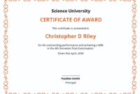 Simple Academic Achievement Certificate Templates