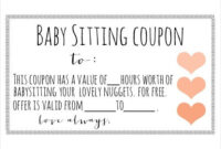 7 Thoughtful Gifts For New Or Expecting Mothers pertaining to 7 Babysitting Gift Certificate Template Ideas