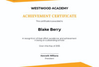 Academic Education Excellence Award Certificate Template In Word regarding Awesome Academic Excellence Certificate