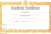Academic Excellence Certificate - 7+ Template Ideas intended for Simple Academic Achievement Certificate Templates