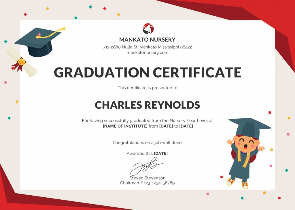 Addictionary regarding Graduation Gift Certificate Template Free