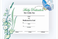 Baby Dedication Certificate Template - 21+ Free Word, Pdf Documents throughout Fresh Free Printable Baby Dedication Certificate Templates