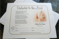 Baby Dedication Certificate Template Awesome Baby Dedication in Fresh Free Printable Baby Dedication Certificate Templates