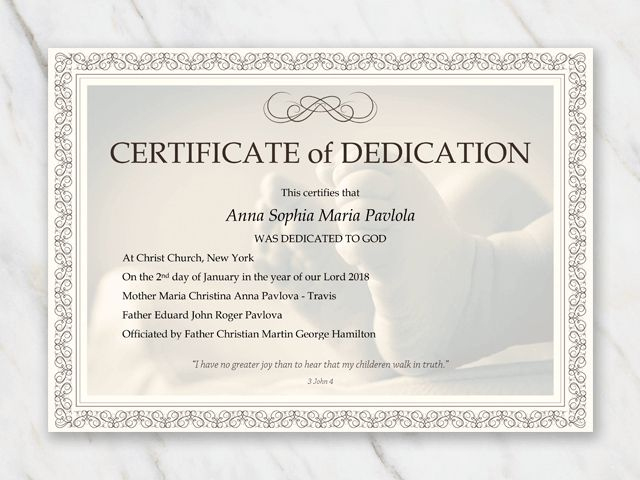 Baby Dedication Certificate Template For Word [Free Printable] In Baby in Fresh Free Printable Baby Dedication Certificate Templates