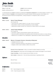 best looking resume templates PDF