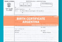 Birth Certificate Translation Template From Argentina (Madeexpert) within Free Birth Certificate Translation Template