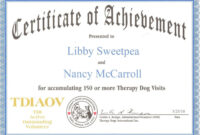 Browse Our Free Service Dog Training Certificate Template | Certificate regarding Free Dog Obedience Certificate Templates