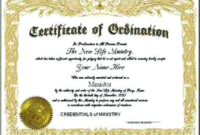 Certificate Of Ordination Template (2) – Templates Example | Templates for Fascinating Certificate Of Ordination Template