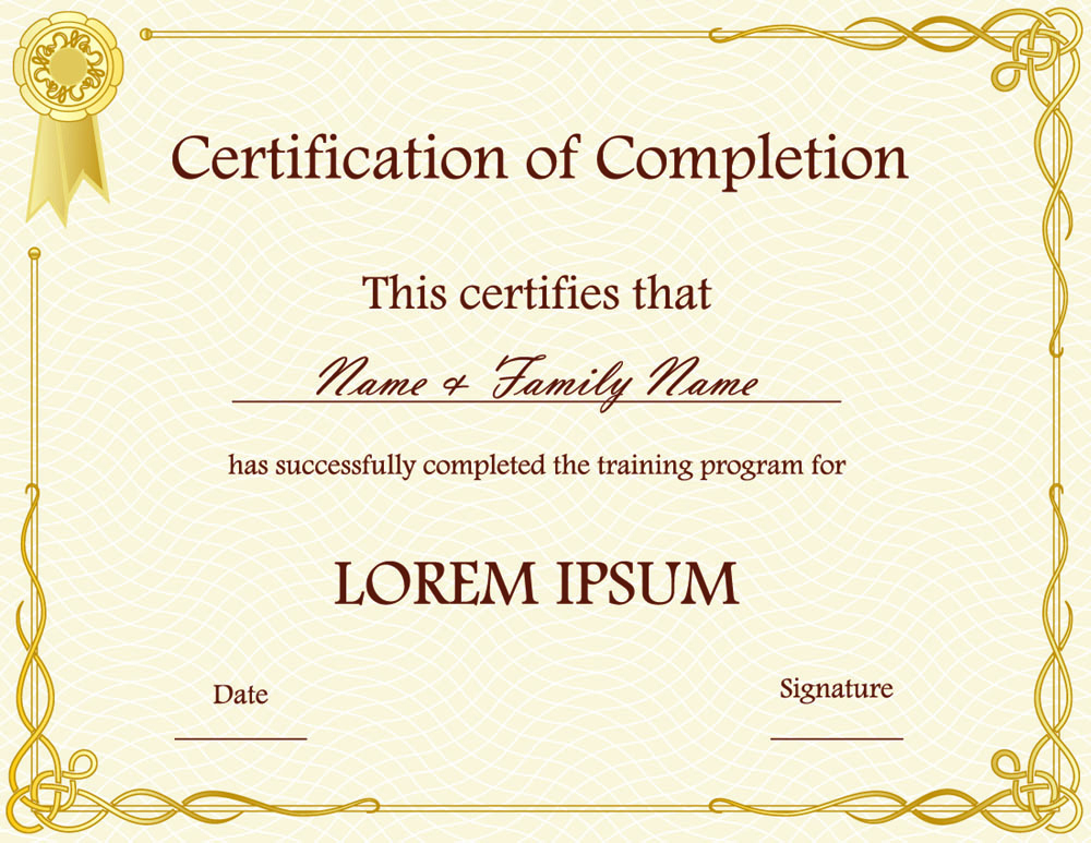 Certificate Template Free Download - Certificates Templates Free throughout Free Printable Blank Award Certificate Templates