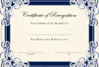 Certificate Template Free Printable - Certificates Templates Free throughout Free Printable Blank Award Certificate Templates
