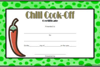 Chili Cook Off Certificate Template – 10+ Best Ideas intended for Bake Off Certificate Template