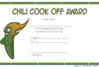 Chili Cook Off Certificate Templates [10+ New Designs Free Download] pertaining to Fascinating Bake Off Certificate Template