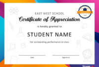 Download Certificate Of Appreciation For Students 01 In Felicitation pertaining to Amazing Felicitation Certificate Template