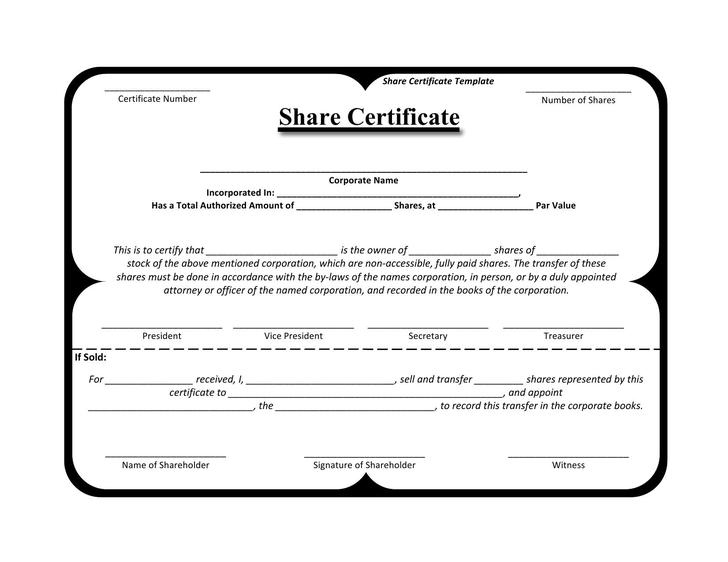 Download Stock Certificate Template For Free - Tidytemplates pertaining to Fresh Editable Stock Certificate Template