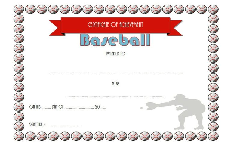 Editable Baseball Award Certificates [9+ Sporty Designs Free] throughout New 7 Basketball Achievement Certificate Editable Templates