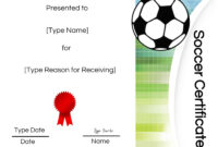 Editable Pdf Sports Team Soccer Certificate Diy Award Template In regarding Simple Soccer Award Certificate Template