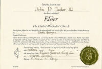 Explore Our Sample Of Elder Ordination Certificate Template throughout Free Ordination Certificate Template