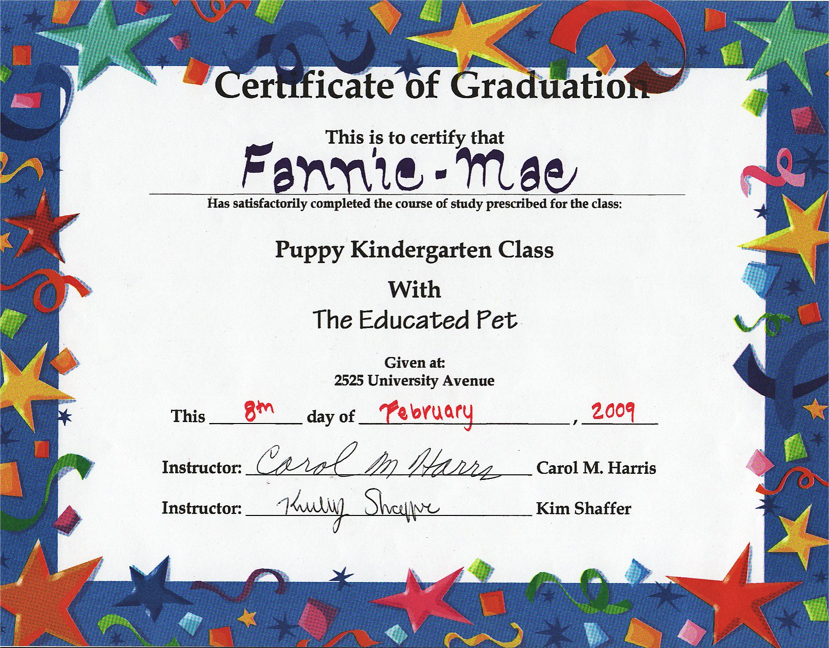 Fannie Mae in 7 Kindergarten Diploma Certificate Templates Free