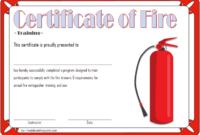 Fire Extinguisher Training Certificate Template Free [7+ Latest Views] within Firefighter Training Certificate Template