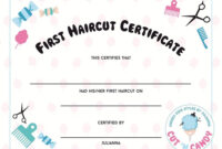 First Haircut Certificate - Yelp throughout First Haircut Certificate