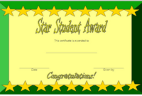 Free 10+ Super Star Student Certificate Templates pertaining to Star Award Certificate Template