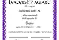 Free 47+ Award Certificate Examples And Samples In Word | Psd | Ai for Leadership Award Certificate Templates
