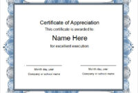 Free 6+ Sample Recognition Certificate Templates In Pdf | Psd | Ms Word within Template For Certificate Of Appreciation In Microsoft Word