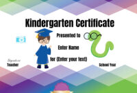 Free Custom Kindergarten Graduation Certificates inside Fantastic Kindergarten Graduation Certificate Printable