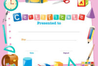 Free Printable Certificate Templates For Kids (7) – Templates Example with 7 Kindergarten Graduation Certificates To Print Free