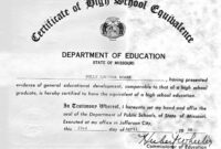 Free Printable Ged Certificate for Ged Certificate Template Download