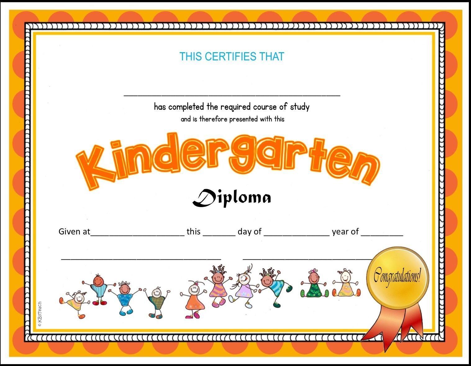 Free Printable Preschool Diploma Certificates Preschool Diploma - 7 throughout Fantastic 7 Kindergarten Graduation Certificates To Print Free