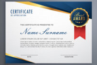 Free Word Template Recognition Certificate : 10+ Downloadable regarding Professional Award Certificate Template