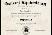 Ged 597×465 Pixels | High School Equivalency, Graduation with Awesome Ged Certificate Template Download