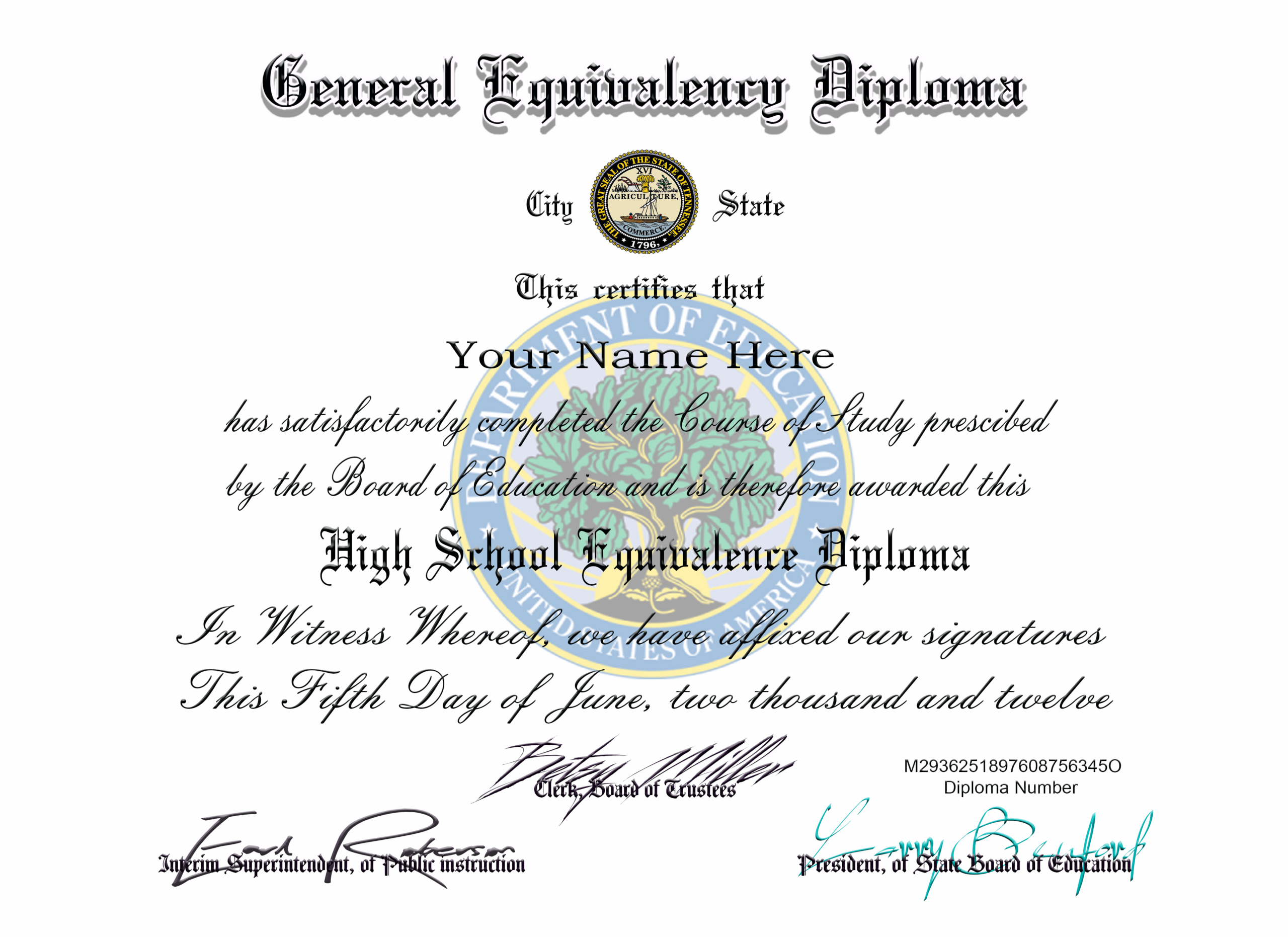 Ged Diploma Professional Layouts Created From Real Certificates within Ged Certificate Template