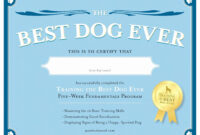 Get Our Example Of Service Dog Training Certificate Template | Service within Free Dog Obedience Certificate Templates