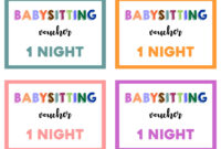 Gift Certificate For Babysitting : 10 Free Babysitting Gift Certificate for Awesome 7 Babysitting Gift Certificate Template Ideas