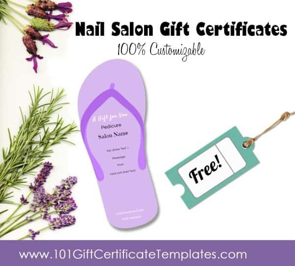 Gift Certificate Pedicure Template Word : 7 Free Printable Manicure with regard to Gift Certificate Template In Word 7 Designs