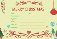Gift Certificate Templates- 30+ Free Christmas Shopping – Project with Custom Gift Certificate Template