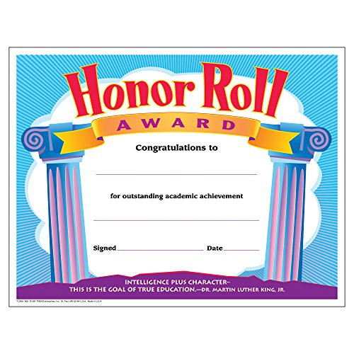 High Honor Roll Achievement Certificate Set Of 30 - Nocreem throughout 9 Math Achievement Certificate Template Ideas